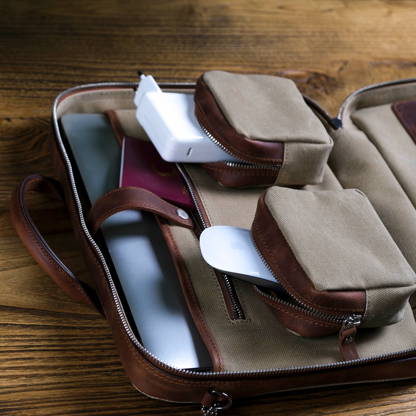 Hakiki Deri Prime Organizer Laptop Çantası