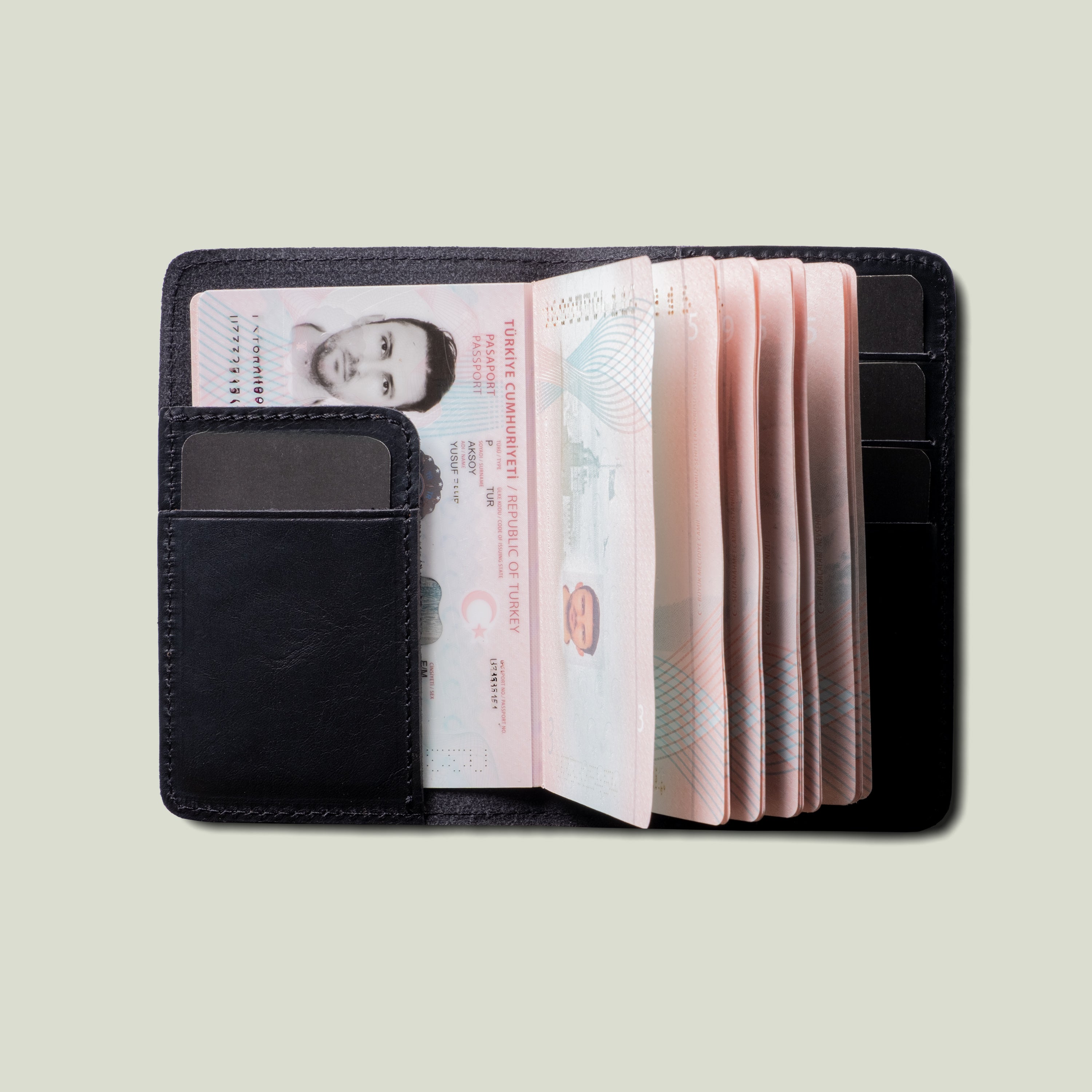 Deri Pasaport Kılıfı