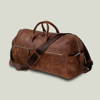 Genuine Leather Lounge Travel Bag Taba