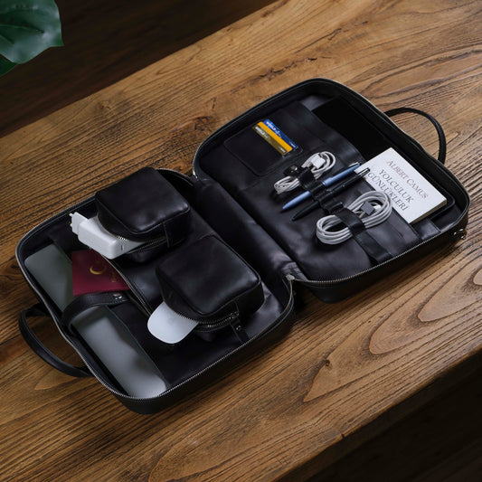 Hakiki Deri Prime Organizer Laptop Çantası